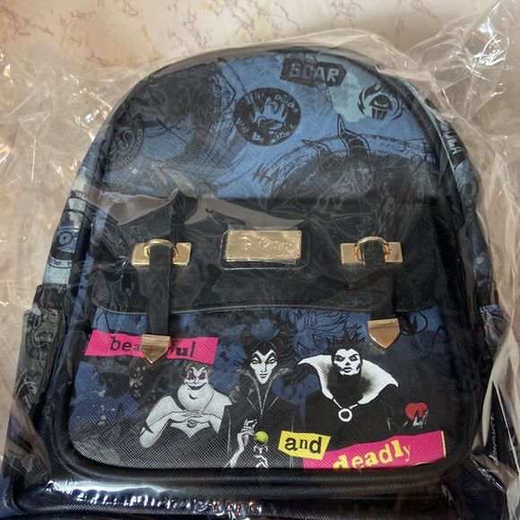 BNWT - WONDAPOP DISNEY VILLANS FAUX LEATHER BACKPACK main image 11